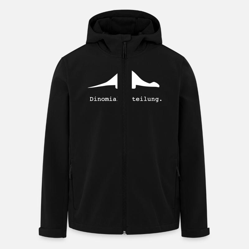 lustig nerd geek, geschenkidee, Dinomialverteilung - Recycelte Männer Softshell-Jacke von Stanley/Stella - Schwarz