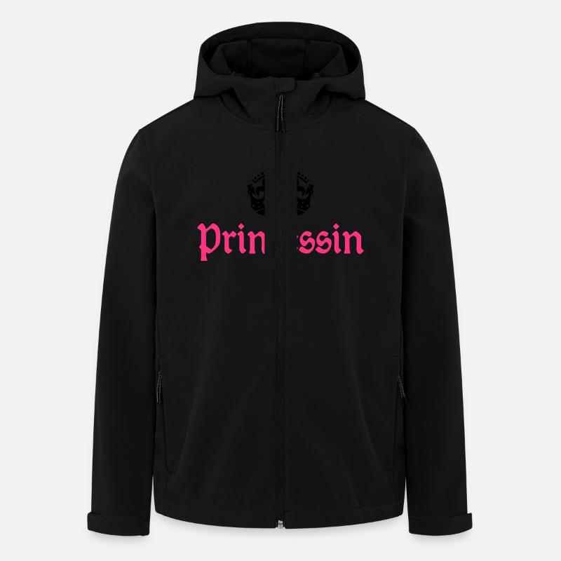 Princess with crown - Men’s Recycled Softshell Jacket by Stanley/Stella - black