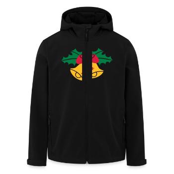 Glocken Weihnachten - Recycelte Männer Softshell-Jacke von Stanley/Stella - Schwarz - Vorne - AI Model Male 185 light (185cm)