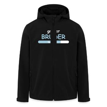 Großer Bruder - Recycelte Männer Softshell-Jacke von Stanley/Stella - Schwarz - Vorne - AI Model Male 185 light (185cm)