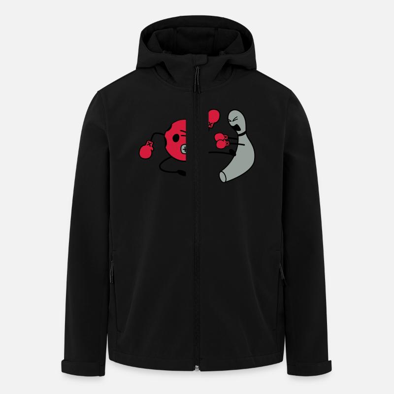 Kickboxen Bowling - Recycelte Männer Softshell-Jacke von Stanley/Stella - Schwarz