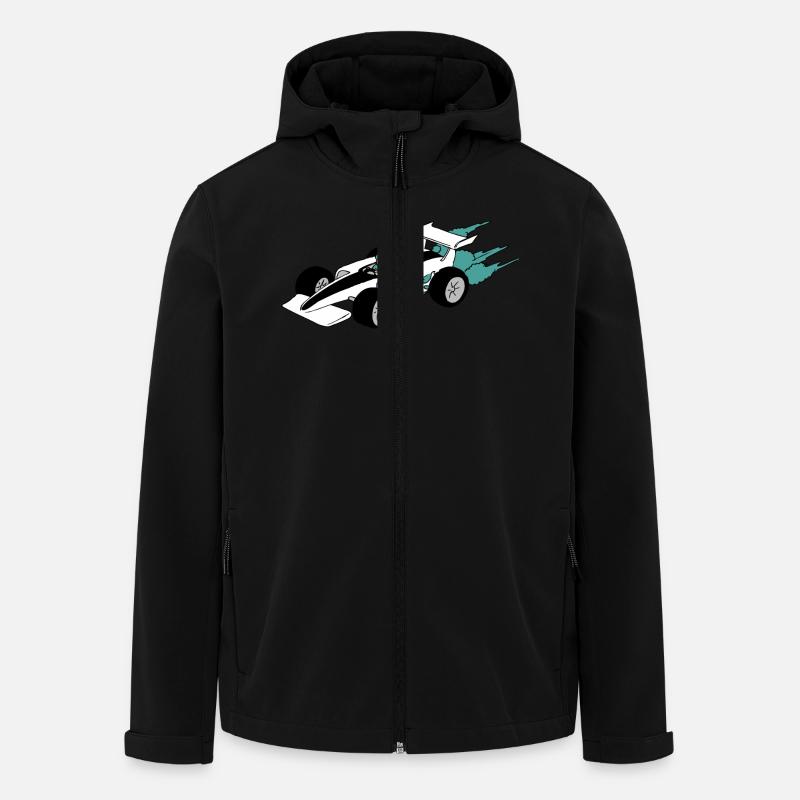 Formula Race car - Veste softshell homme en polyester recyclé Stanley/Stella - noir