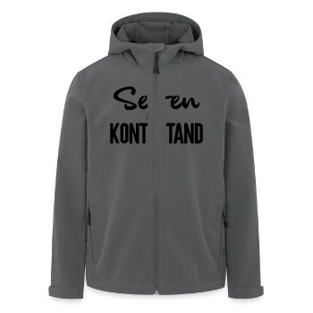 Seiten auf Kontostand - Recycelte Männer Softshell-Jacke von Stanley/Stella - Schwarz - Vorne - AI Model Male 185 light (185cm)