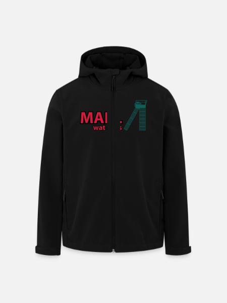 marl - Recycelte Männer Softshell-Jacke von Stanley/Stella - Schwarz