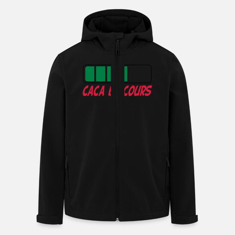 Caca en cours - Recycelte Männer Softshell-Jacke von Stanley/Stella - Schwarz