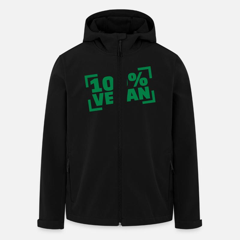 Vegan - Recycelte Männer Softshell-Jacke von Stanley/Stella - Schwarz