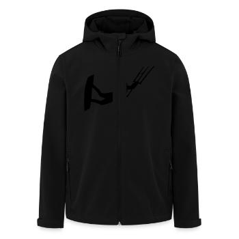 Kitesurfen - Recycelte Männer Softshell-Jacke von Stanley/Stella - Schwarz - Vorne - AI Model Male 185 light (185cm)