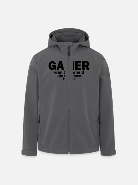 gamer - Recycelte Männer Softshell-Jacke von Stanley/Stella - Schwarz