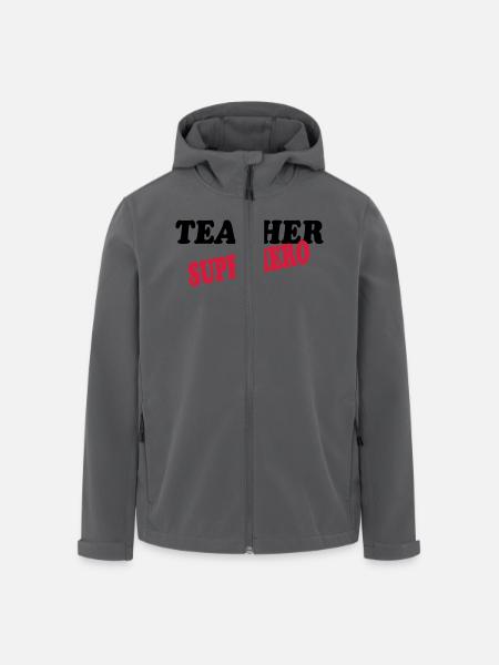 Teacher superhero - Recycelte Männer Softshell-Jacke von Stanley/Stella - Schwarz