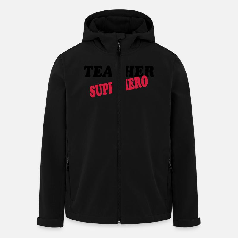 Teacher superhero - Recycelte Männer Softshell-Jacke von Stanley/Stella - Schwarz