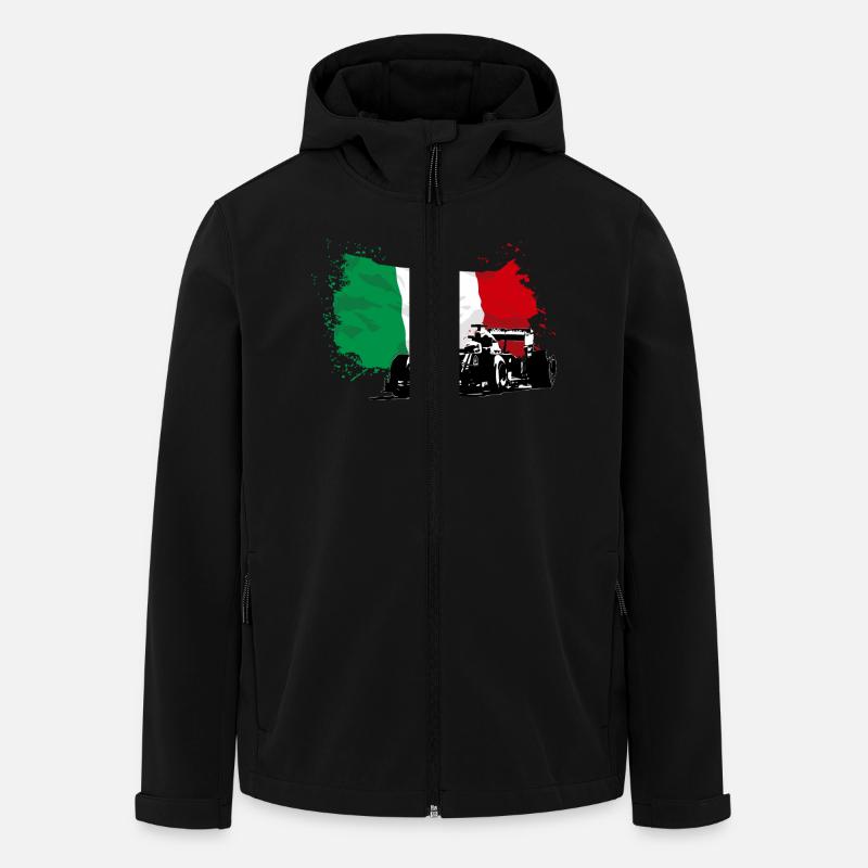 Formula One - Italy Flag - Recycelte Männer Softshell-Jacke von Stanley/Stella - Schwarz