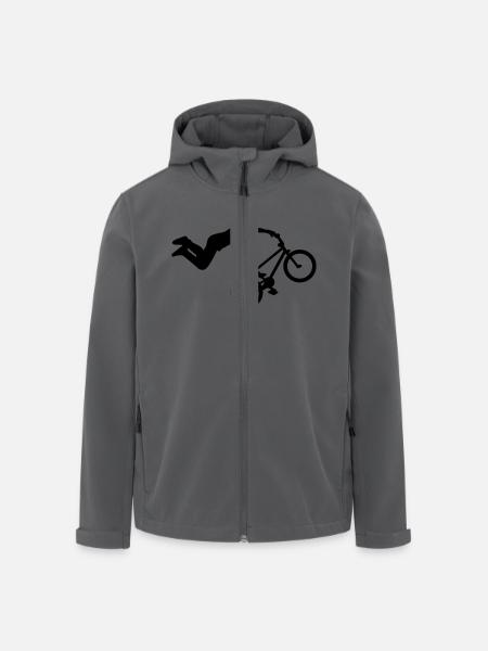BMX - Recycelte Männer Softshell-Jacke von Stanley/Stella - Schwarz