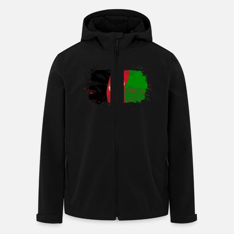 Afghanistan Flag - Recycelte Männer Softshell-Jacke von Stanley/Stella - Schwarz