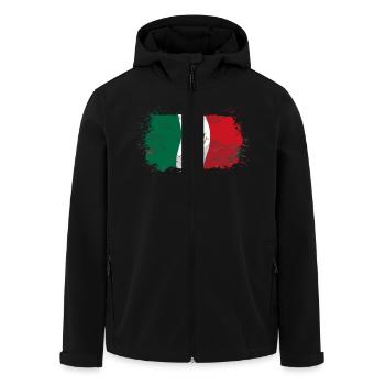 Mexico Flag - Recycelte Männer Softshell-Jacke von Stanley/Stella - Schwarz - Vorne - AI Model Male 185 light (185cm)