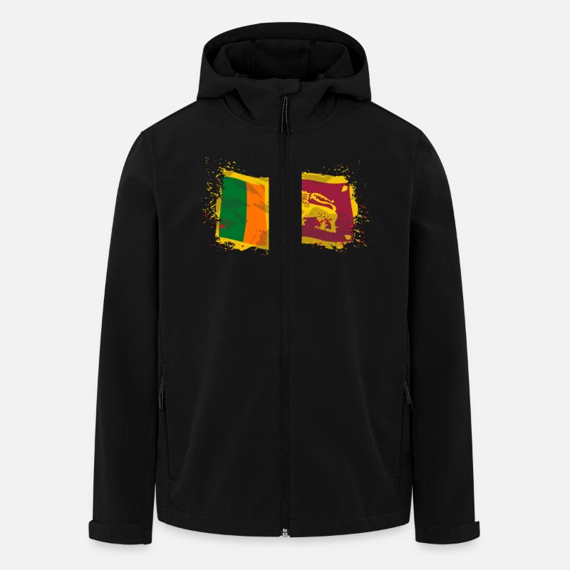 Sri Lanka Flag - Recycelte Männer Softshell-Jacke von Stanley/Stella - Schwarz