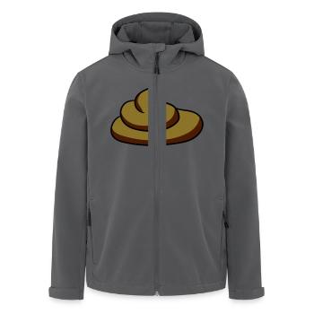 fladen stinken scheiße kacke haufen kot riechen ek - Recycelte Männer Softshell-Jacke von Stanley/Stella - Schwarz - Vorne - AI Model Male 185 light (185cm)