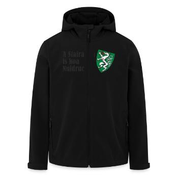 A Steirabua is koa Nudlrucka Wappen Steiermark - Recycelte Männer Softshell-Jacke von Stanley/Stella - Schwarz - Vorne - AI Model Male 185 light (185cm)