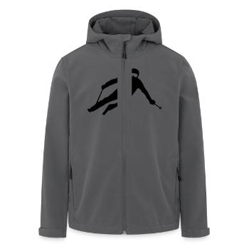 Sport - Skifahrer - Recycelte Männer Softshell-Jacke von Stanley/Stella - Schwarz - Vorne - AI Model Male 185 light (185cm)