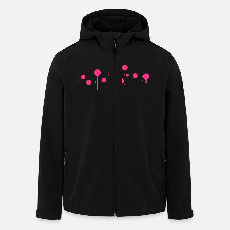 Kleine Kleckse - Recycelte Männer Softshell-Jacke von Stanley/Stella - Schwarz