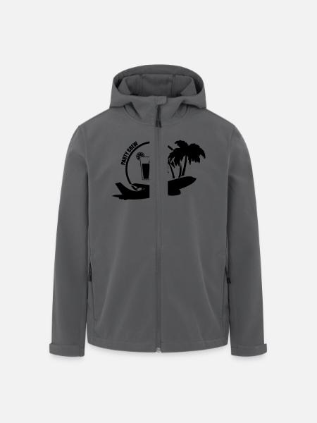 party_crew_001 - Recycelte Männer Softshell-Jacke von Stanley/Stella - Schwarz