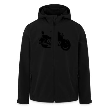 motorrad_1 - Veste softshell homme en polyester recyclé Stanley/Stella - noir - Devant - AI Model Male 185 light (185cm)