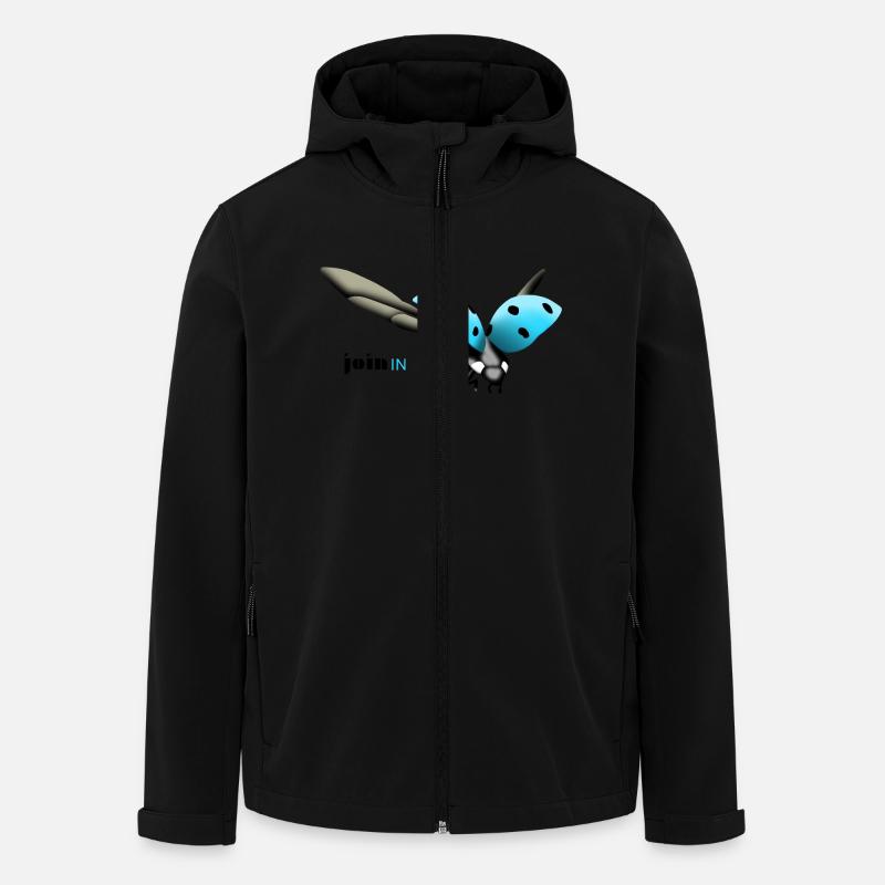 join in Kaefer - Recycelte Männer Softshell-Jacke von Stanley/Stella - Schwarz