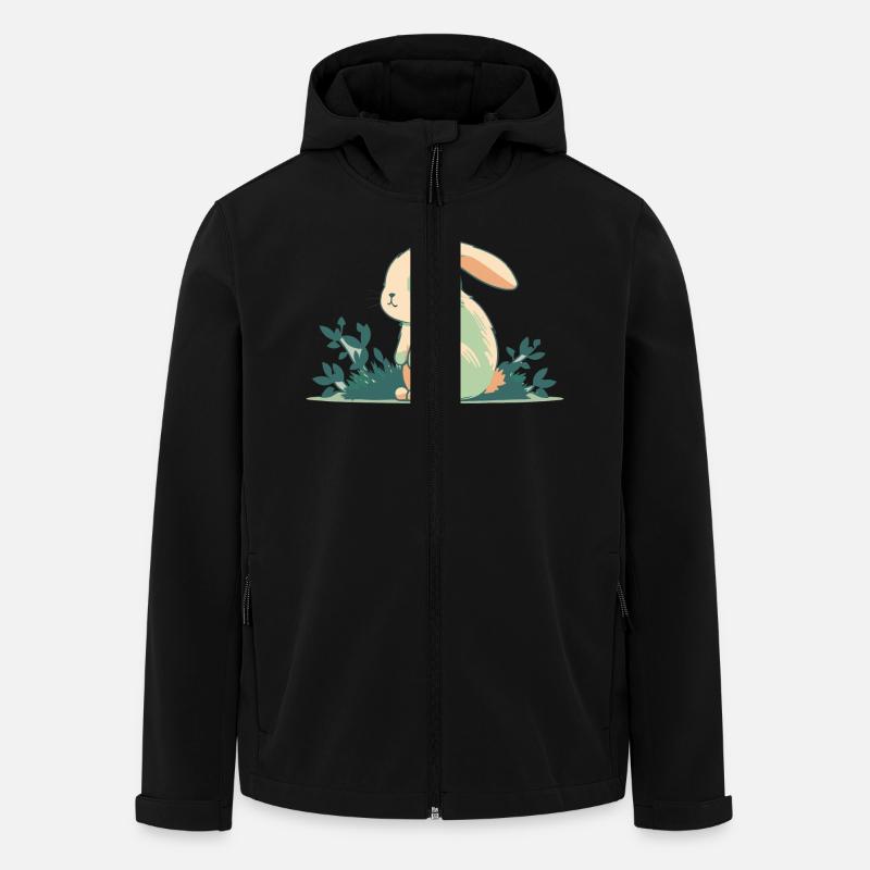 süßer Hase - Recycelte Männer Softshell-Jacke von Stanley/Stella - Schwarz
