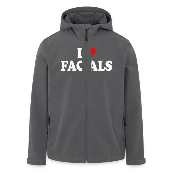 I love facials - Veste softshell homme en polyester recyclé Stanley/Stella - noir - Devant - AI Model Male 185 light (185cm)