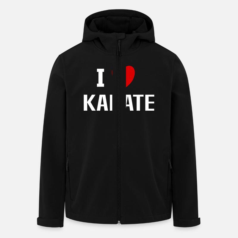 Ich liebe Karate - Recycelte Männer Softshell-Jacke von Stanley/Stella - Schwarz