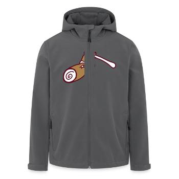 Axe Tree Felling Lumberjack Forest Stump Wood Chopping - Men’s Recycled Softshell Jacket by Stanley/Stella - black - Front - AI Model Male 185 light (185cm)