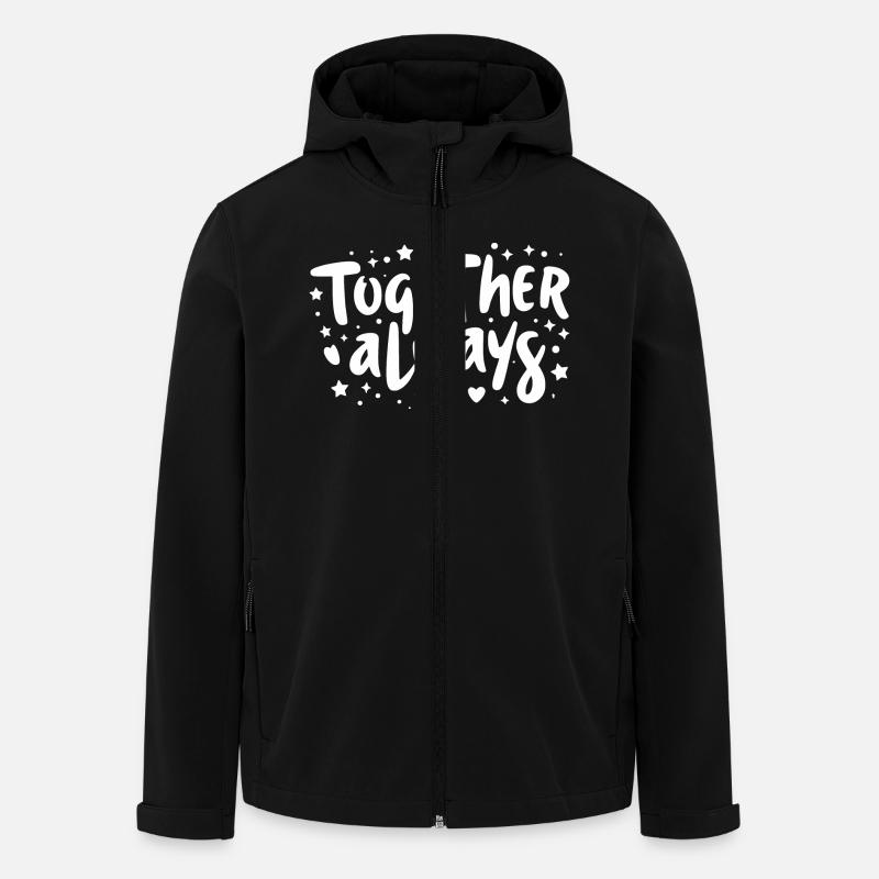 Immer zusammen - Recycelte Männer Softshell-Jacke von Stanley/Stella - Schwarz