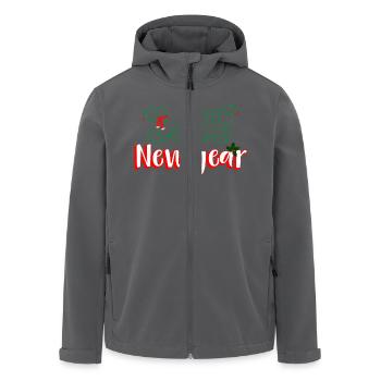 New Year Snake - Recycelte Männer Softshell-Jacke von Stanley/Stella - Schwarz - Vorne - AI Model Male 185 light (185cm)