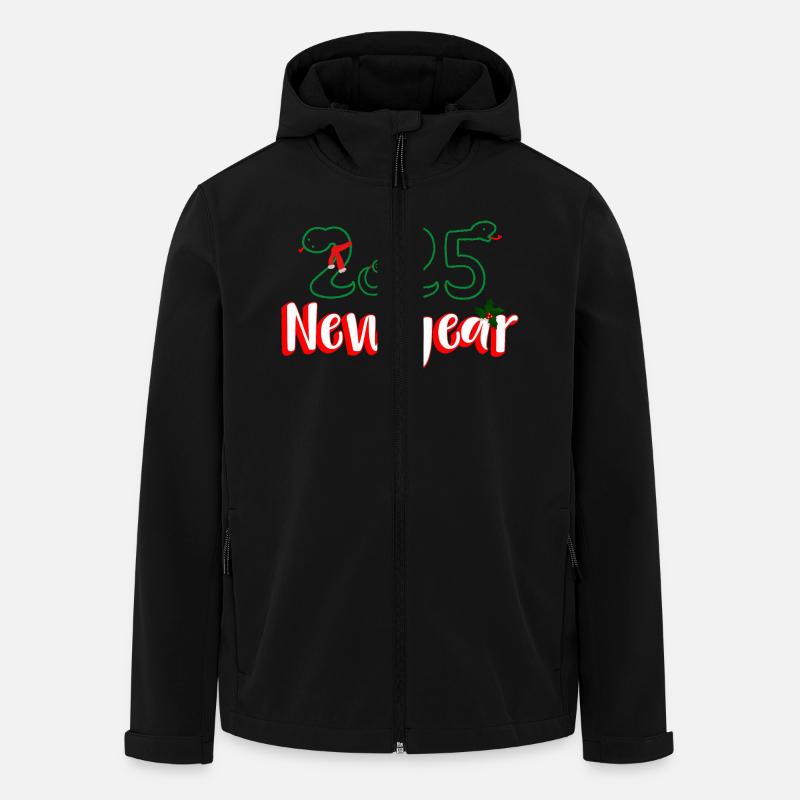 Nouvel An Serpent - Veste softshell homme en polyester recyclé Stanley/Stella - noir