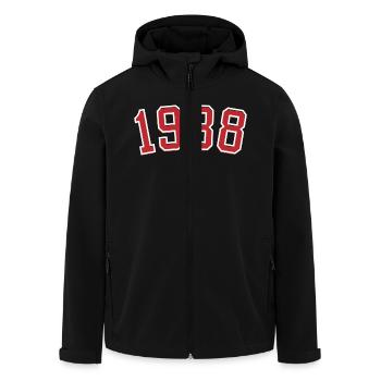 Sport Jahrgang 1938 - Recycelte Männer Softshell-Jacke von Stanley/Stella - Schwarz - Vorne - AI Model Male 185 light (185cm)