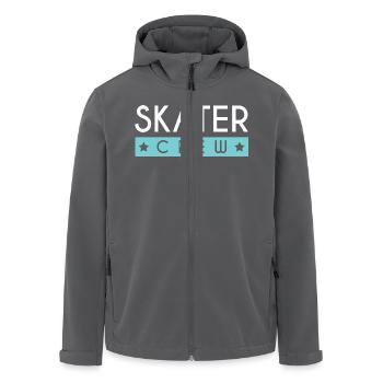 Skater Crew - Recycelte Männer Softshell-Jacke von Stanley/Stella - Schwarz - Vorne - AI Model Male 185 light (185cm)