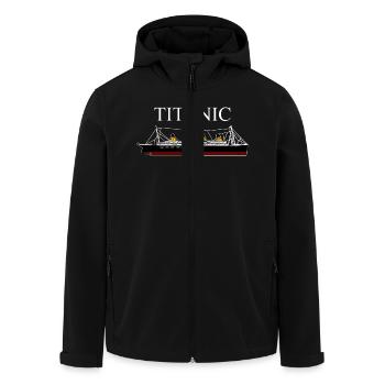 Titanic - Veste softshell homme en polyester recyclé Stanley/Stella - noir - Devant - AI Model Male 185 light (185cm)