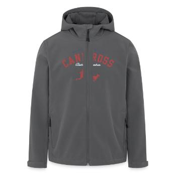 Canicross Best running partner Canirush - Veste softshell homme en polyester recyclé Stanley/Stella - noir - Devant - AI Model Male 185 light (185cm)