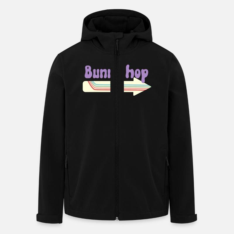 Bunny Hop - Recycelte Männer Softshell-Jacke von Stanley/Stella - Schwarz