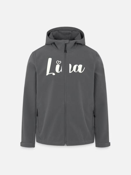 lina name - Recycelte Männer Softshell-Jacke von Stanley/Stella - Schwarz
