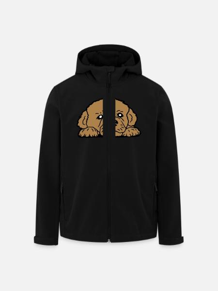 Puppy Dog Lies Good Cute Faithful Sweet Sweet Look - Men’s Recycled Softshell Jacket by Stanley/Stella - black