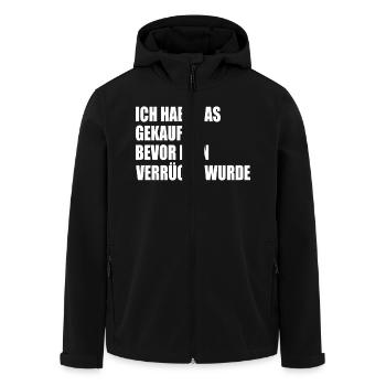 ich habe das gekauft bevor elon verrückt wurde - Recycelte Männer Softshell-Jacke von Stanley/Stella - Schwarz - Vorne - AI Model Male 185 light (185cm)