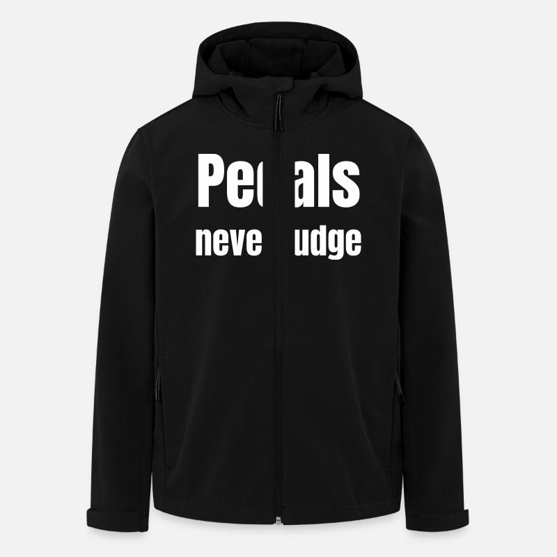 Pedals never judge - Recycelte Männer Softshell-Jacke von Stanley/Stella - Schwarz