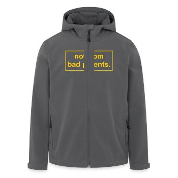 not from bad parents - Men’s Recycled Softshell Jacket by Stanley/Stella - black - Front - AI Model Male 185 light (185cm)