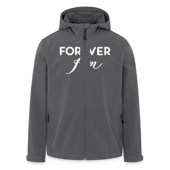 Für immer Fam - Recycelte Männer Softshell-Jacke von Stanley/Stella - Schwarz - Vorne - AI Model Male 185 light (185cm)
