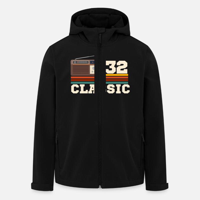 Anniversary 1932 retro classic - Men’s Recycled Softshell Jacket by Stanley/Stella - black