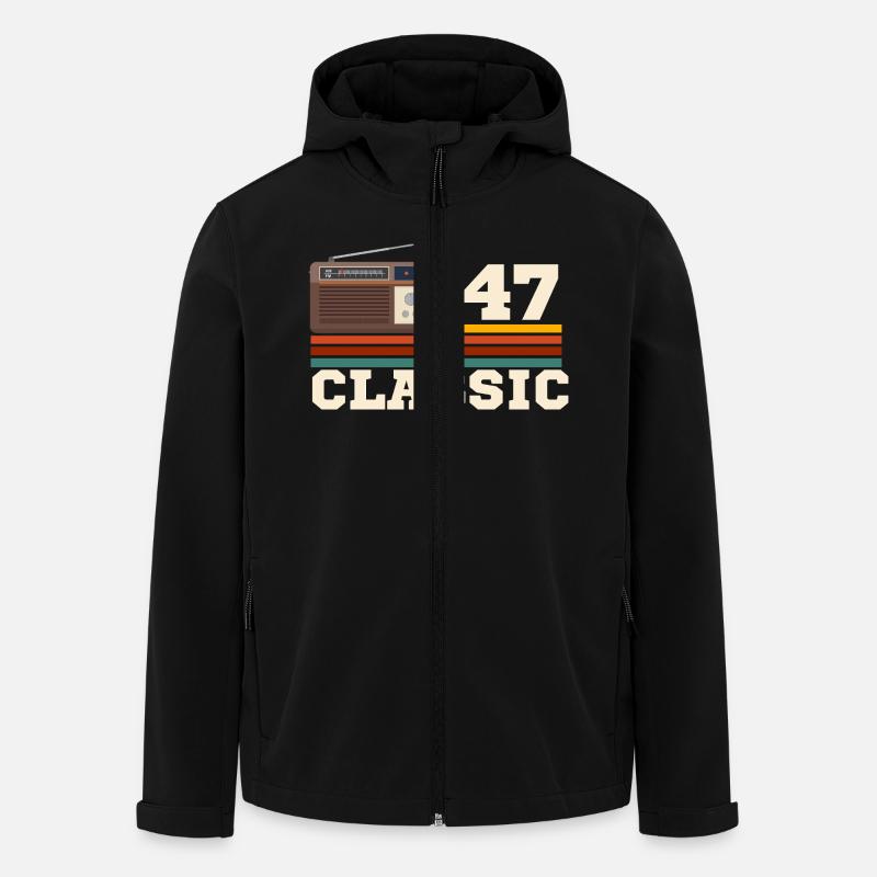 Anniversary 1947 retro classic - Men’s Recycled Softshell Jacket by Stanley/Stella - black