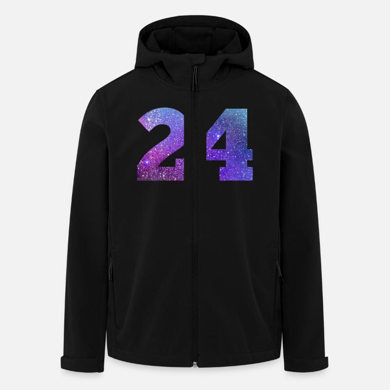 Number 24 galaxy - Men’s Recycled Softshell Jacket by Stanley/Stella - black