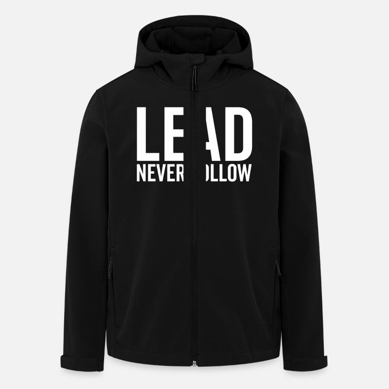 Ne suivez jamais - Veste softshell homme en polyester recyclé Stanley/Stella - noir
