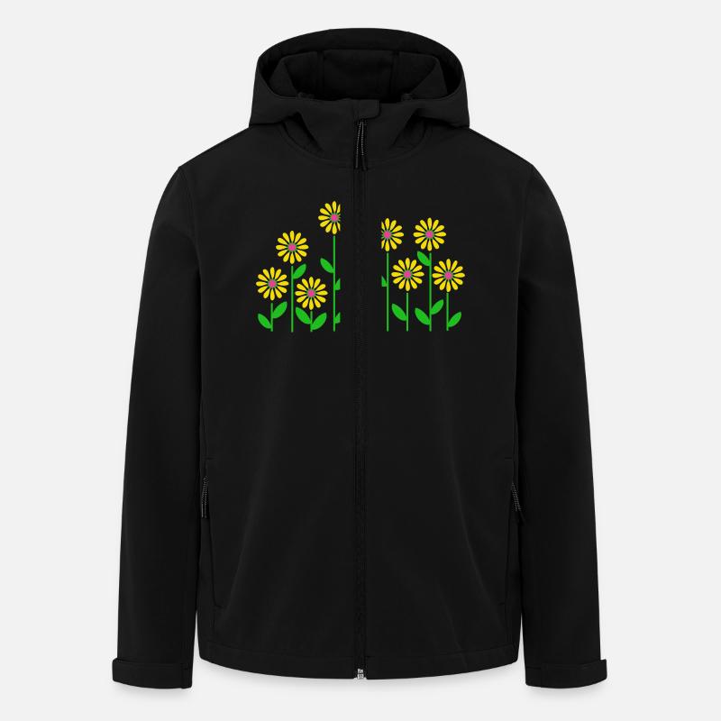 Blumenbeet (3c) - Men’s Recycled Softshell Jacket by Stanley/Stella - black