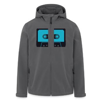 kassette02_2f - Veste softshell homme en polyester recyclé Stanley/Stella - noir - Devant - AI Model Male 185 light (185cm)